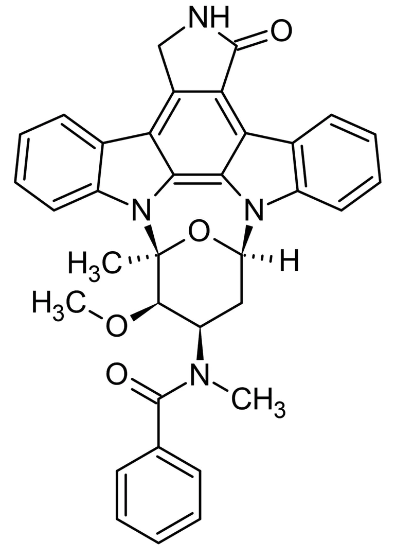 Chemical Structure - PKC412, Broad spectrum protein kinase inhibitor (AB141494)