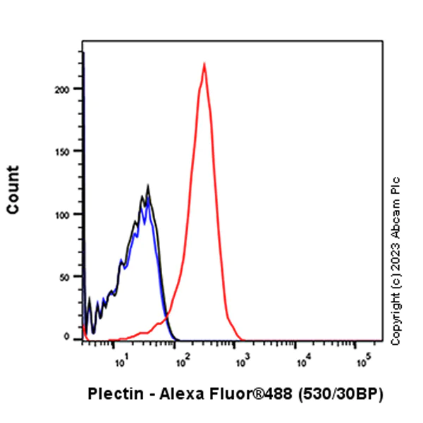 Flow Cytometry (Intracellular) - Anti-Plectin antibody [EPR26993-49] (AB312312)
