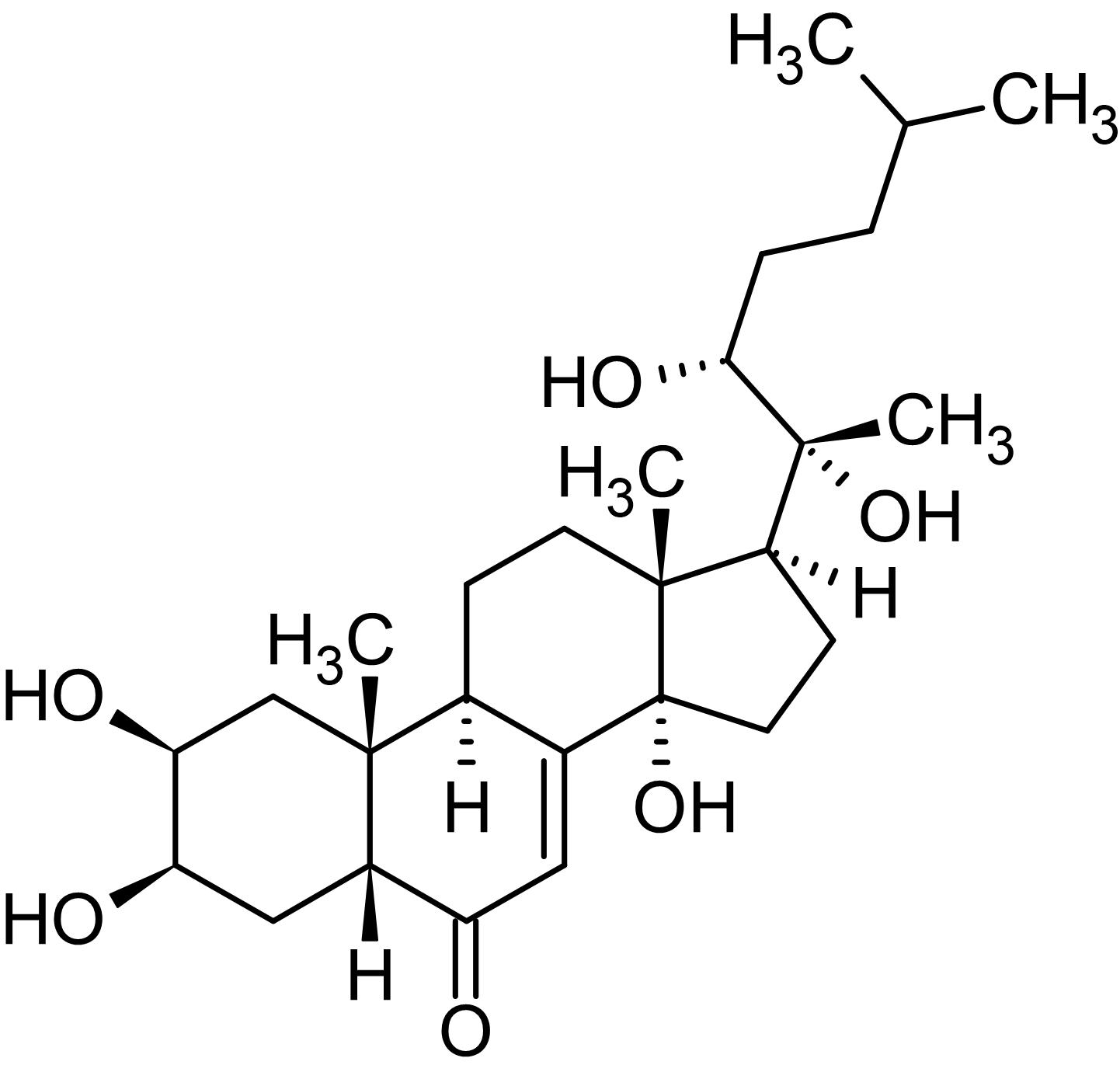 Chemical Structure - Ponasterone A, Ecdysone analog (AB144330), expandable thumbnail