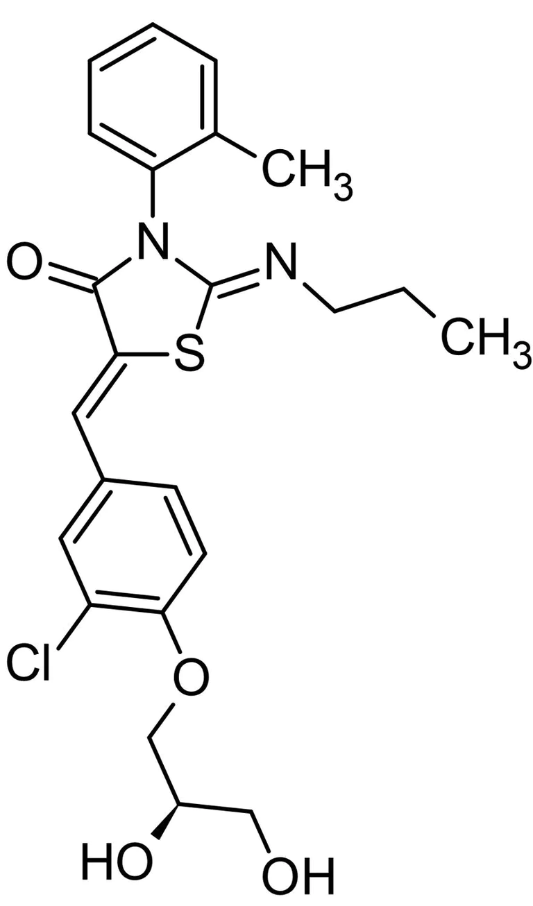 Chemical Structure - Ponesimod, sphingosine-1-phophate receptor agonist (AB231509)