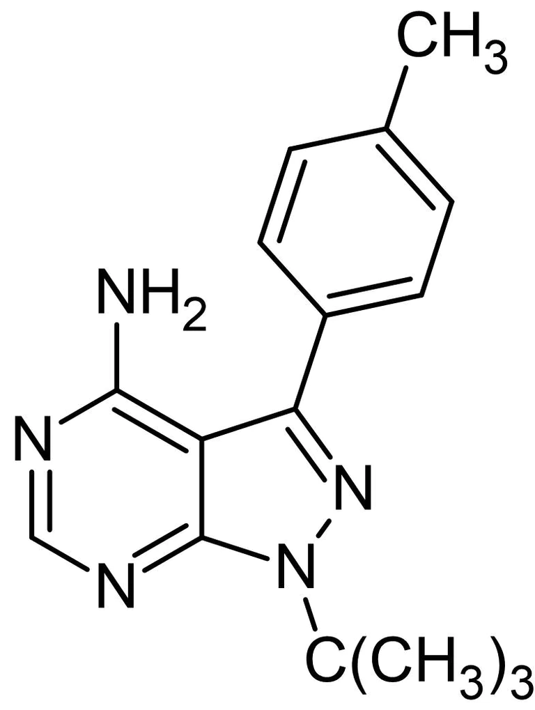 Chemical Structure - PP 1, Src family tyrosine kinase inhibitor (AB120859)