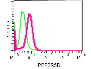 Flow Cytometry (Intracellular) - Anti-PPP2R5D antibody [EPR15617] - BSA and Azide free (AB250952)