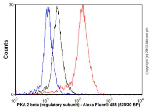 Flow Cytometry (Intracellular) - Anti-PRKAR2B antibody [EP2648] - BSA and Azide free (AB284731)