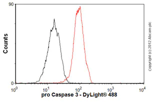 Flow Cytometry (Intracellular) - Anti-pro Caspase-3 antibody [E83-103] (AB32499)
