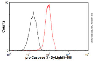 Flow Cytometry (Intracellular) - Anti-pro Caspase-3 antibody [E83-103] - BSA and Azide free (AB238440)