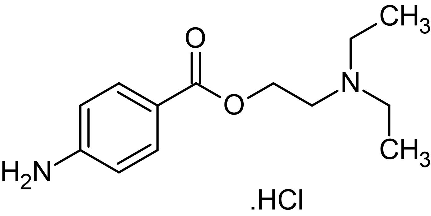 Chemical Structure - Procaine hydrochloride, Na+ channel blocker (AB120865), expandable thumbnail
