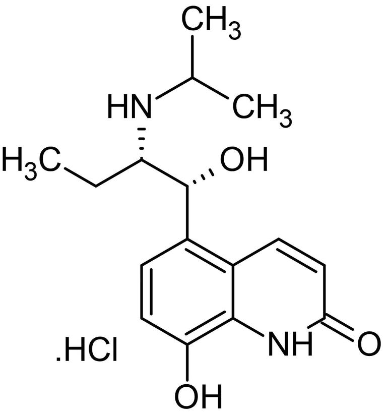 Chemical Structure - Procaterol hydrochloride, beta2 adrenoceptor agonist (AB143685)