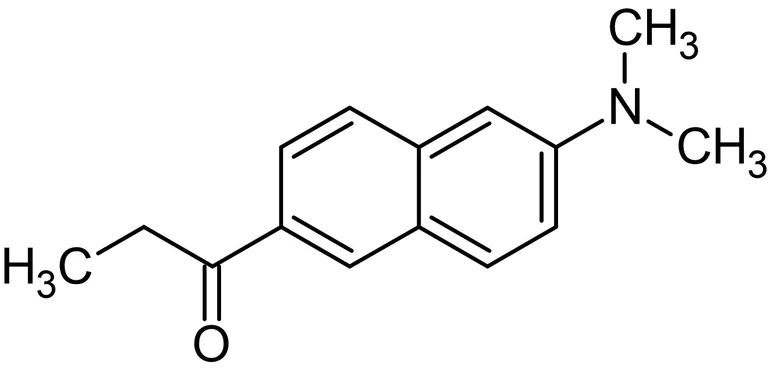 Chemical Structure - Prodan, Membrane surface probe (AB145246)