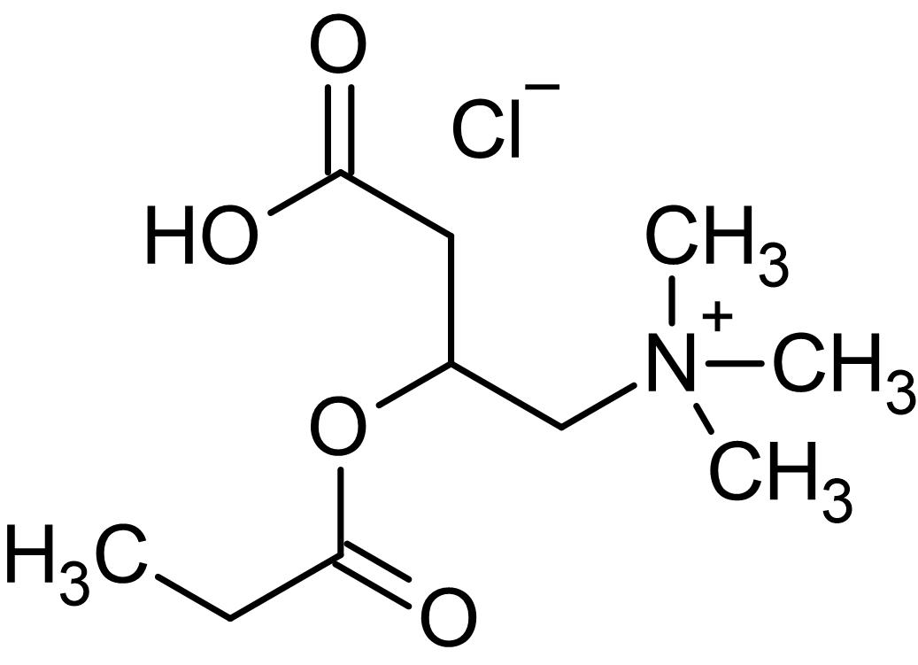 Chemical Structure - (±)-Propionylcarnitine chloride, homolog of acetylcarnitine chloride (AB141123), expandable thumbnail