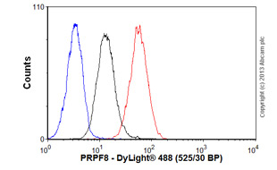 Flow Cytometry - Anti-PRPF8/Prp8 antibody [2834C1a] (AB51366), expandable thumbnail