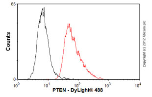 Flow Cytometry - Anti-PTEN antibody [A2b1] (AB79156), expandable thumbnail