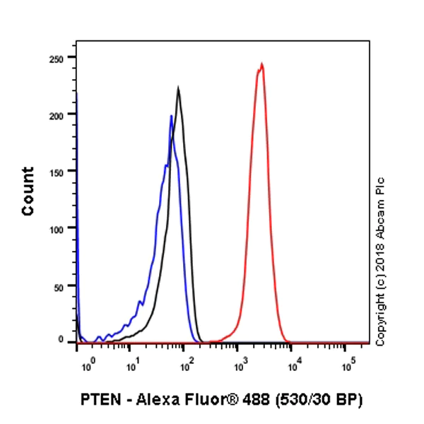 Flow Cytometry (Intracellular) - Anti-PTEN antibody [SP218] - BSA and Azide free (AB243940)