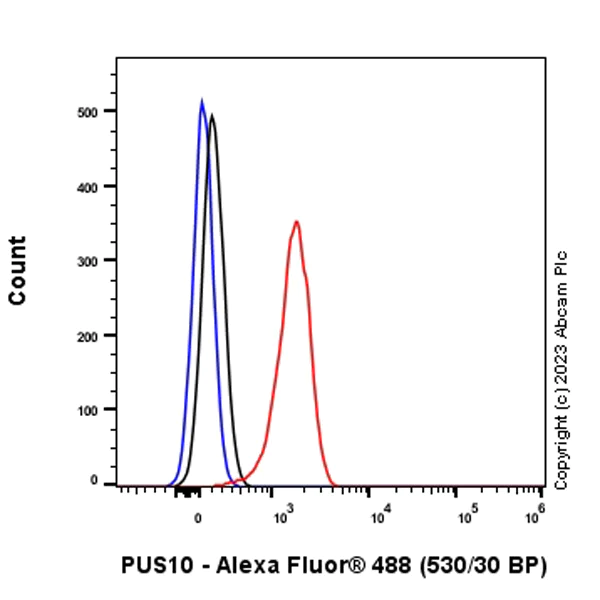 Flow Cytometry (Intracellular) - Anti-PUS10 antibody [EPR26272-66] - BSA and Azide free (AB313623)