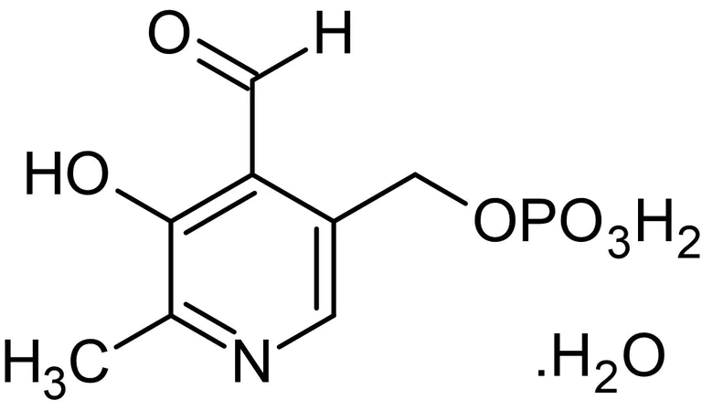 Chemical Structure - Pyridoxal- 5'-phosphate monohydrate, Vitamin B6 metabolite (AB146228)