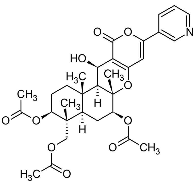 Chemical Structure - Pyripyropene A, ACAT2 inhibitor (AB144339)