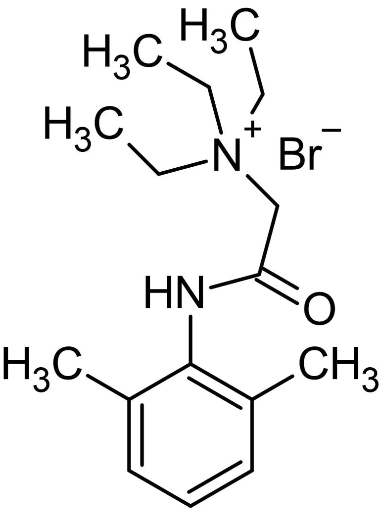 Chemical Structure - QX-314 bromide (N-Ethyllidocaine bromide), Na+ channel blocker (AB120117)