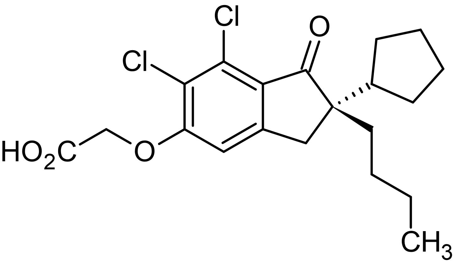 Chemical Structure - R-(+)-DIOA (R(+)-Butylindazone), K+/Cl--cotransporter inhibitor (AB145200)