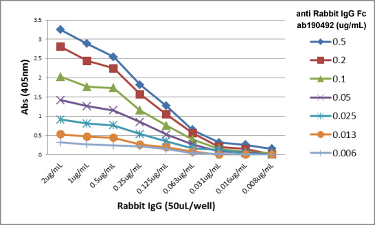 ELISA - Anti-Rabbit IgG Fc antibody [RMG02] (AB190492), expandable thumbnail
