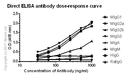 ELISA - Rabbit monoclonal [M111-2] Anti-Mouse IgG1, IgG2a, IgG3 (AB125904), expandable thumbnail
