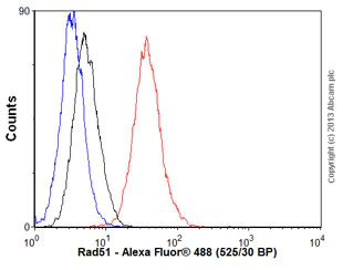 Flow Cytometry (Intracellular) - Anti-Rad51 antibody [EPR4030(3)] - BSA and Azide free (AB221796)