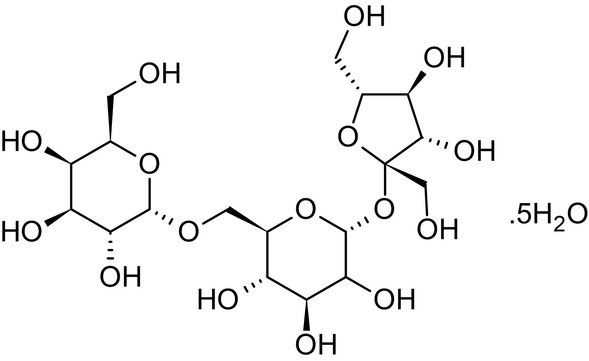 Chemical Structure - Raffinose pentahydrate, Trisaccharide (AB146341)