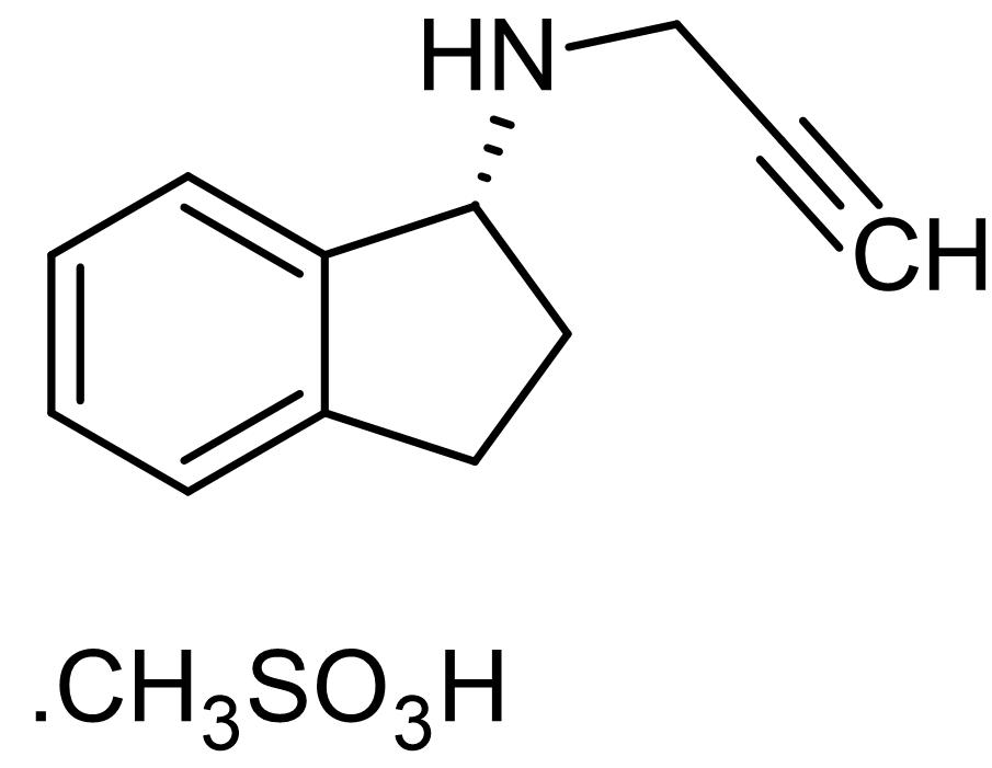 Chemical Structure - Rasagiline mesylate, MAO-B inhibitor (AB120236), expandable thumbnail