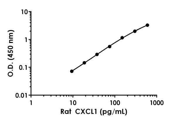 Sandwich ELISA - Rat CXCL1 ELISA Kit (GRO alpha) (AB219044)
