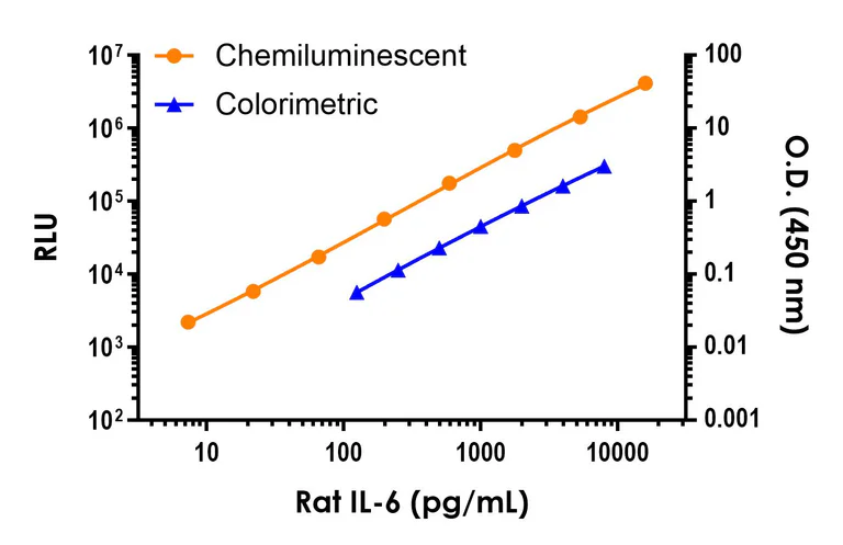 Sandwich ELISA - Rat IL-6 ELISA Kit, Chemiluminescent (AB326311)