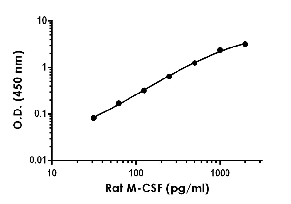 Sandwich ELISA - Rat M-CSF ELISA Kit (CSF1) (AB253214)