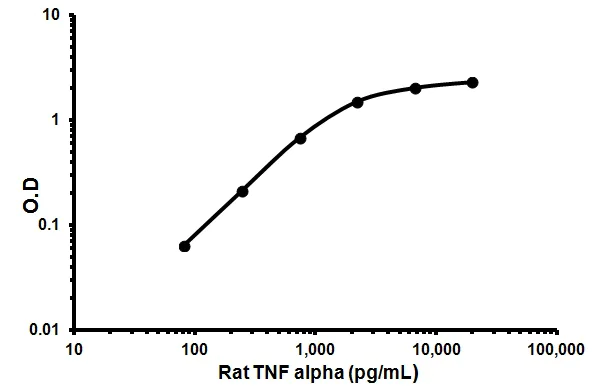 Sandwich ELISA - Rat TNF alpha ELISA Kit (AB100785)