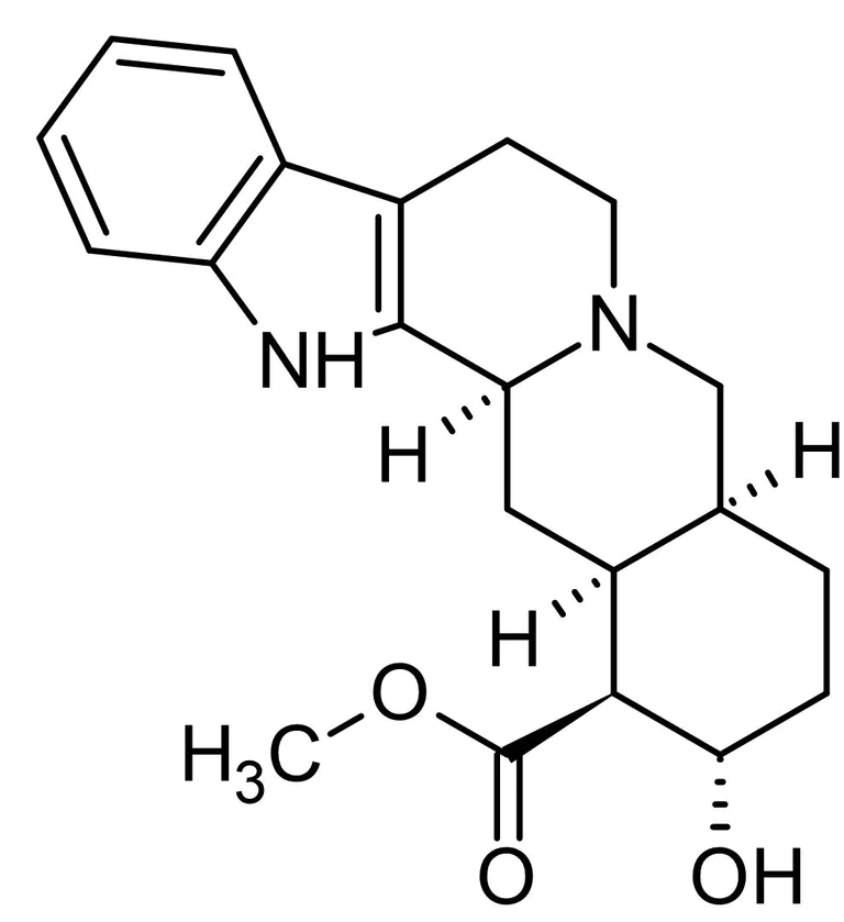 Chemical Structure - Rauwolscine hydrochloride, alpha2 adrenergic antagonist (AB120875)