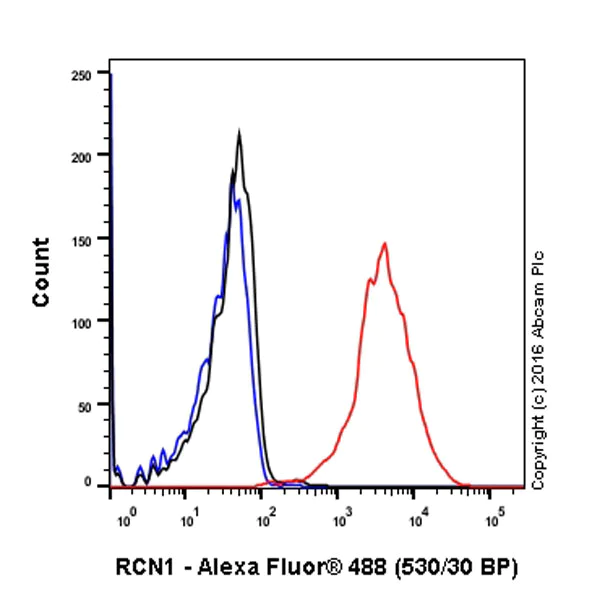 Flow Cytometry (Intracellular) - Anti-RCN1/RCN antibody [EPR17163] - C-terminal (AB198996)
