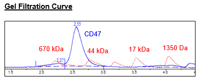 Size Exclusion Chromatography - Recombinant Cynomolgus monkey CD47 protein (Tagged) (AB271433), expandable thumbnail