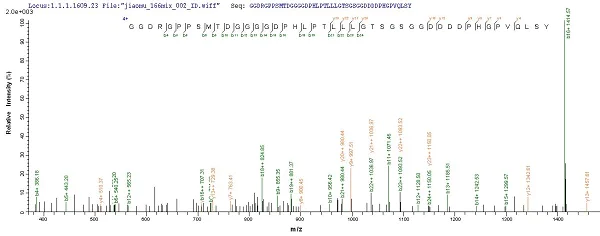 Mass Spectrometry - Recombinant EBV Latent Membrane Protein 1 (His tag) (AB240835)