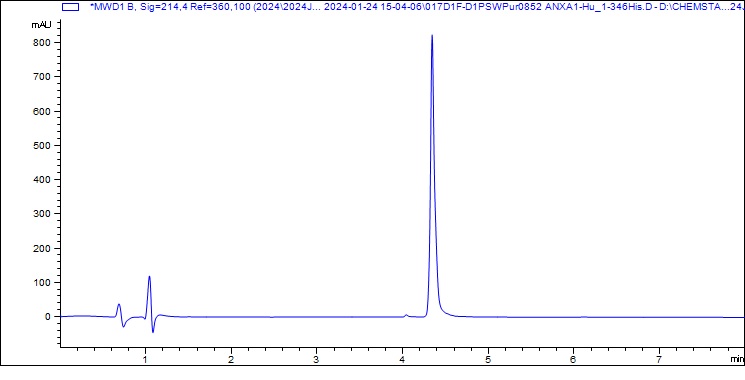 HPLC - Recombinant Human ANXA1 Protein (His-tag) (AB317875), expandable thumbnail