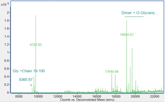 Mass Spectrometry - Recombinant Human Apolipoprotein A II/ApoA-II Protein (AB307189)