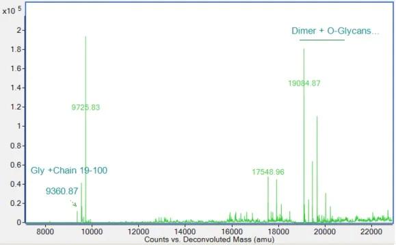 Mass Spectrometry - Recombinant Human Apolipoprotein A II/ApoA-II Protein (AB307189)