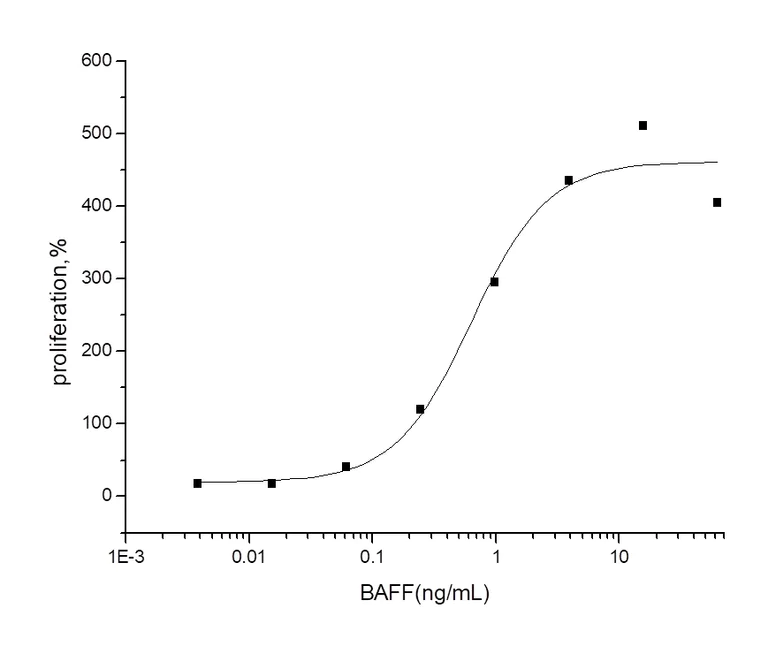 Functional Studies - Recombinant Human BAFF/BLyS/TNFSF13B Protein (ECD) (AB319192)