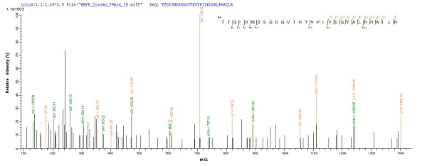 Mass Spectrometry - Recombinant Human beta Actin protein (His tag) (AB240844)
