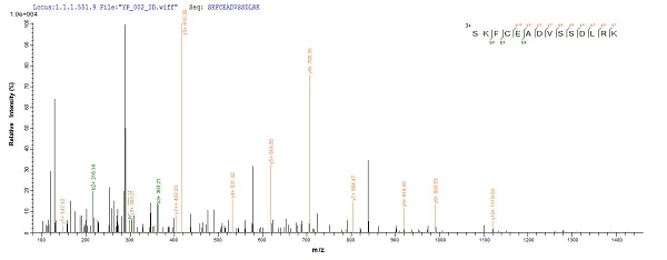 Mass Spectrometry - Recombinant Human C4orf27 protein (Tagged) (AB239559)