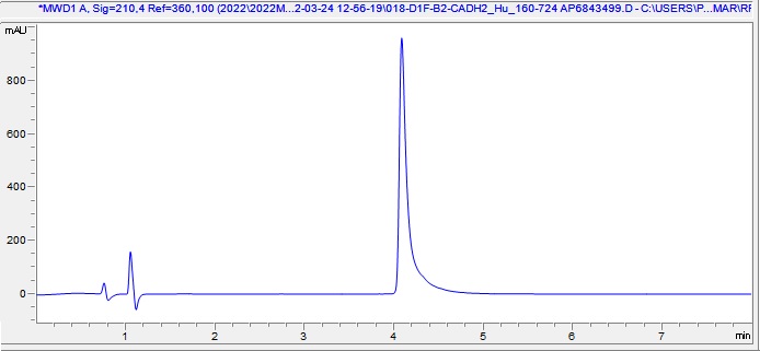 HPLC - Recombinant Human CADH2 Protein (AB288796)