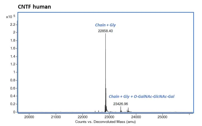 Mass Spectrometry - Recombinant human CNTF protein (Active) (AB283456)