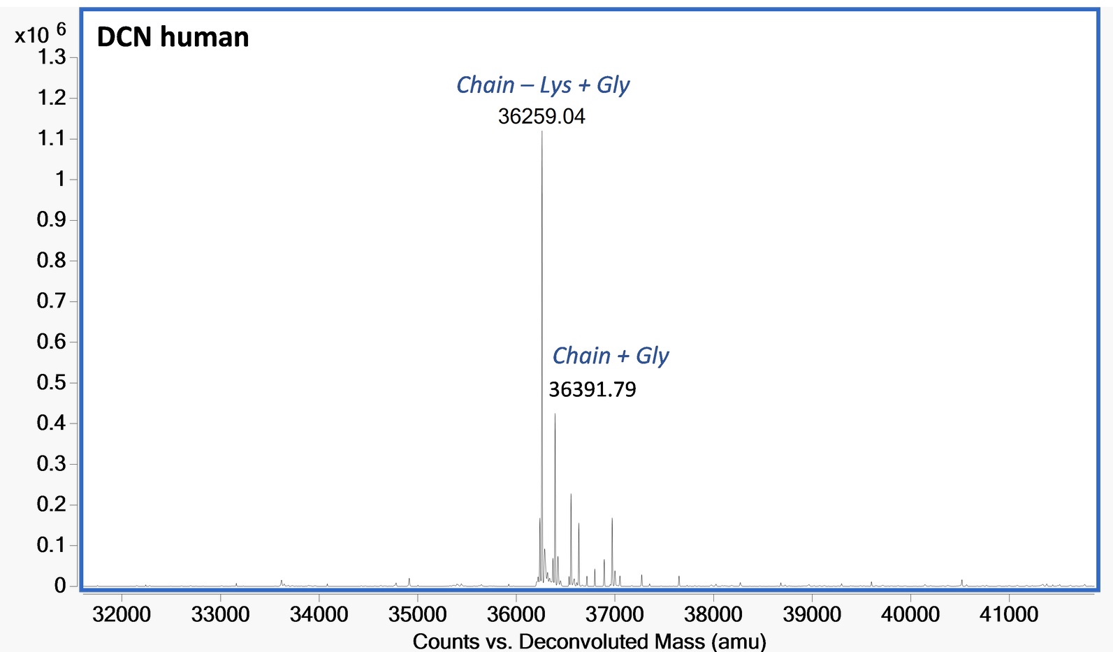 Mass Spectrometry - Recombinant Human Decorin protein (Active) (AB283431), expandable thumbnail