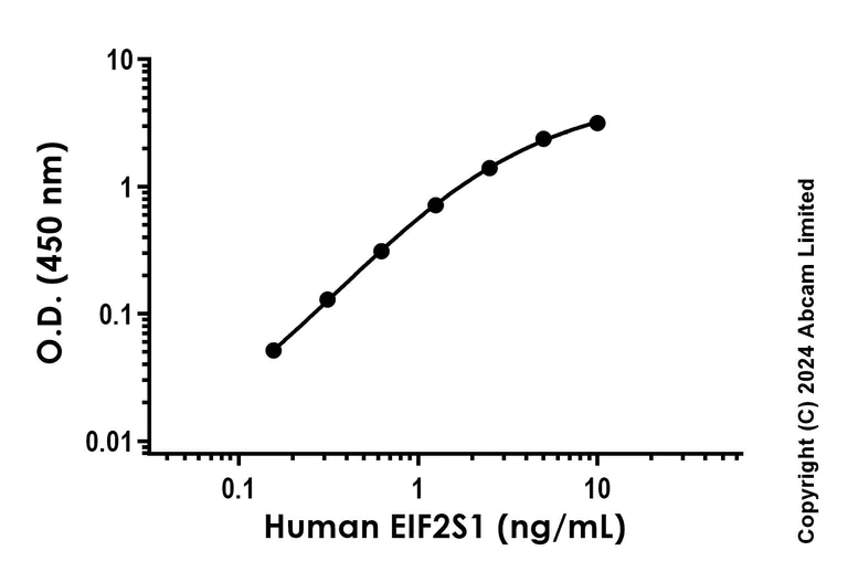 Sandwich ELISA - Recombinant Human EIF2S1 Protein Standard (His tag) (AB323067)