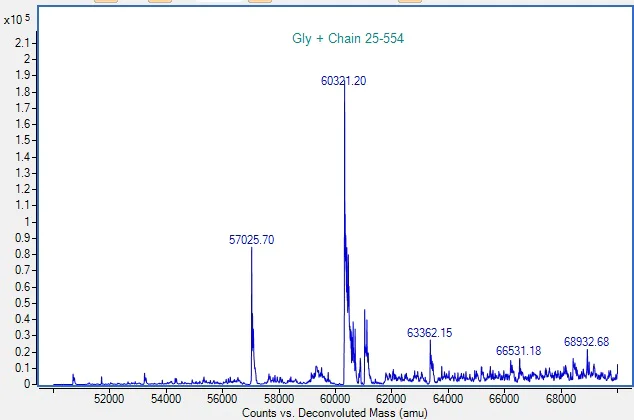 Mass Spectrometry - Recombinant Human Glypican 3 Protein (AB290056)