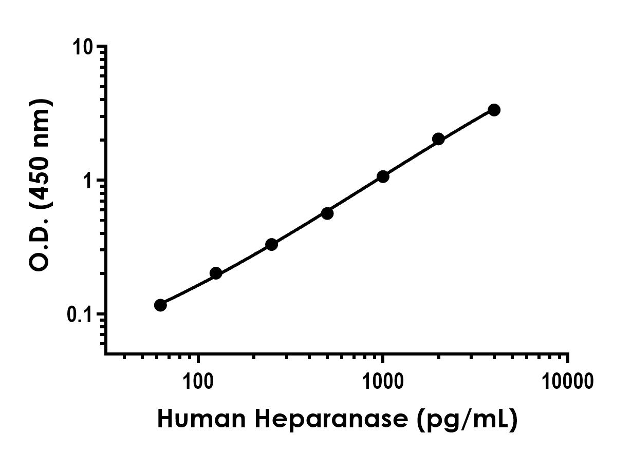 Sandwich ELISA - Recombinant Human Heparanase Protein Standard (His tag) (AB316431)