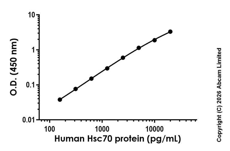 Sandwich ELISA - Recombinant Human Hsc70 Protein Standard (His tag) (AB317677)
