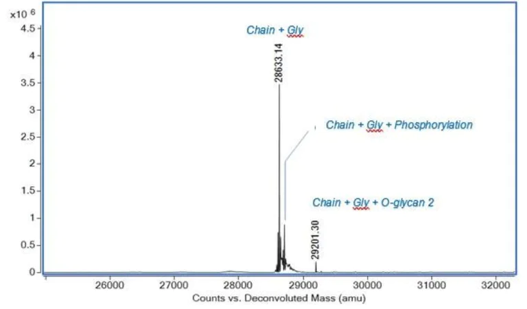 Mass Spectrometry - Recombinant human IGFBP3 protein (Active) (AB280941)