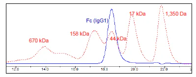 Size Exclusion Chromatography - Recombinant Human IgG1 protein (Tag Free) (AB271548)