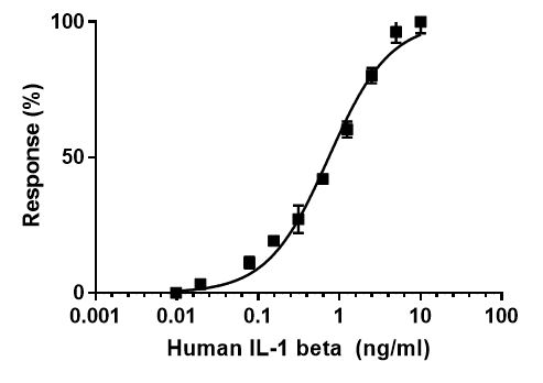 Functional Studies - Recombinant human IL-1 beta protein (Active) (AB259387), expandable thumbnail